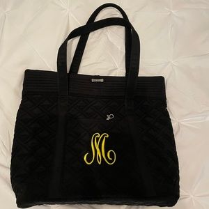 Vera Bradley solid black tote